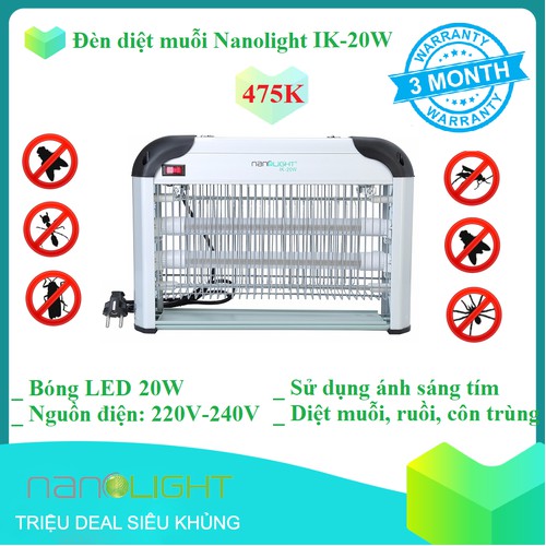Đèn diệt muỗi và côn trùng Nanolight IK-20W