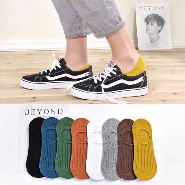 Tất Lười Cổ Ngắn-Vớ Lười Thấp Cổ Cotton Len Tăm Co Giãn