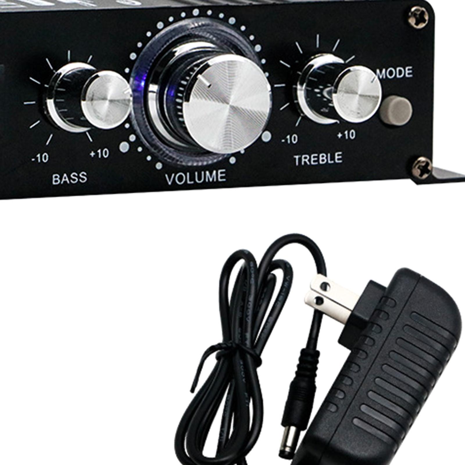 Bluetooth Power Amplifier Professional HiFi Sound for Home Theater Car Party
