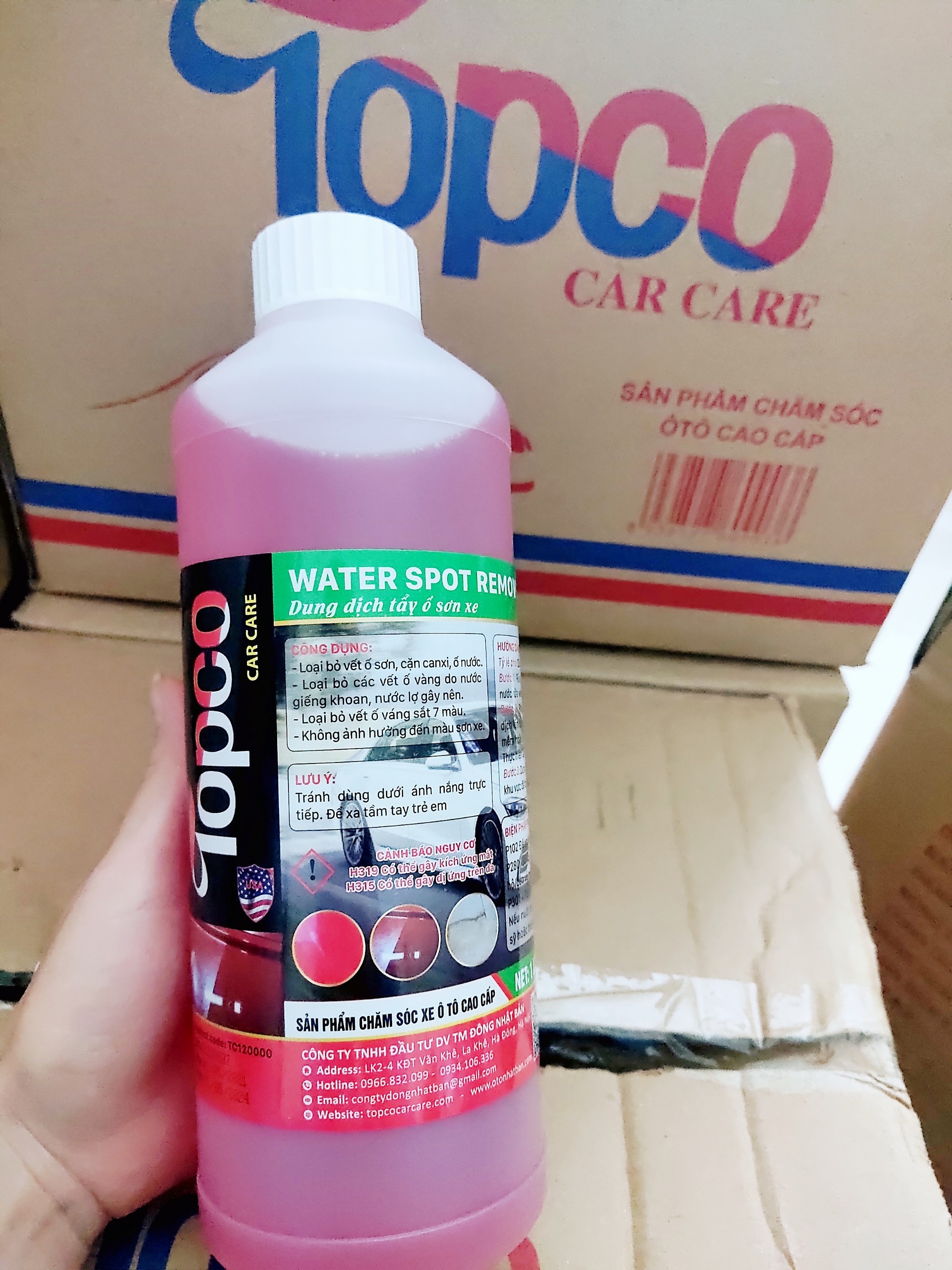 DUNG DỊCH TẨY Ố SƠN XE Ô TÔ TOPCO