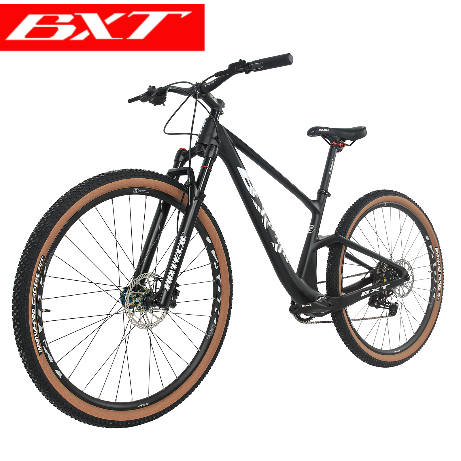Xe đạp carbon Mountain Bike 29 inch 1x11.Speed Fork Fork Xe đạp MTB Boost 12*148mm Double Disc Color: BXT Black Matte Size: XL(190cm above) Number of speeds: 1x11S