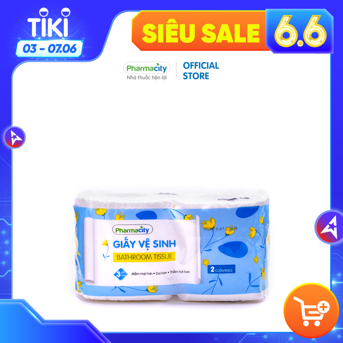 Giấy vệ sinh Pharmacity (Gói 2 cuộn)