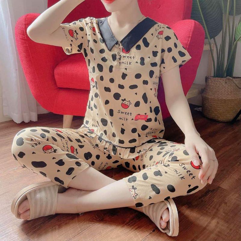 Quần áo hoạ tiết bò sữa cao cấp mềm