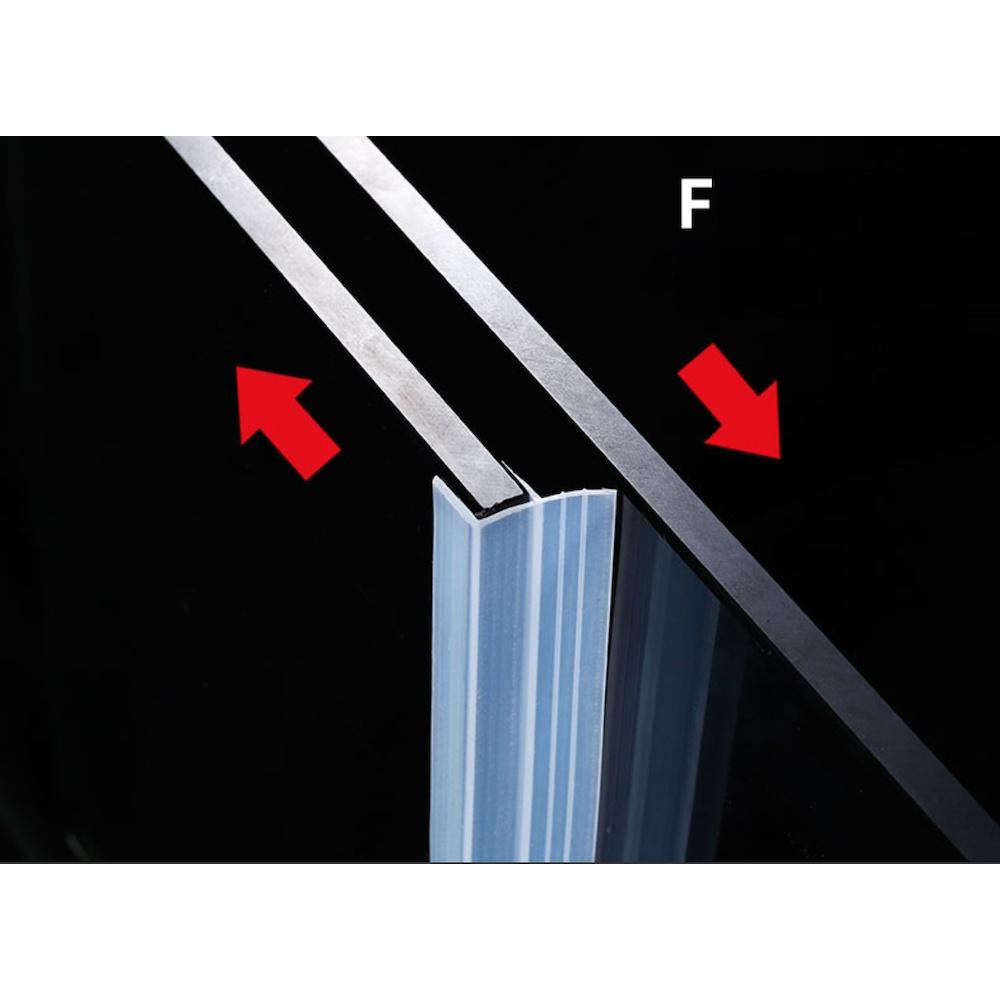 Gioăng sillicone cabin tắm trong suốt có thể uốn dẻo Gioăng chắn nước nhà tắm phụ kiện cửa uy tín - Chữ F *50cm