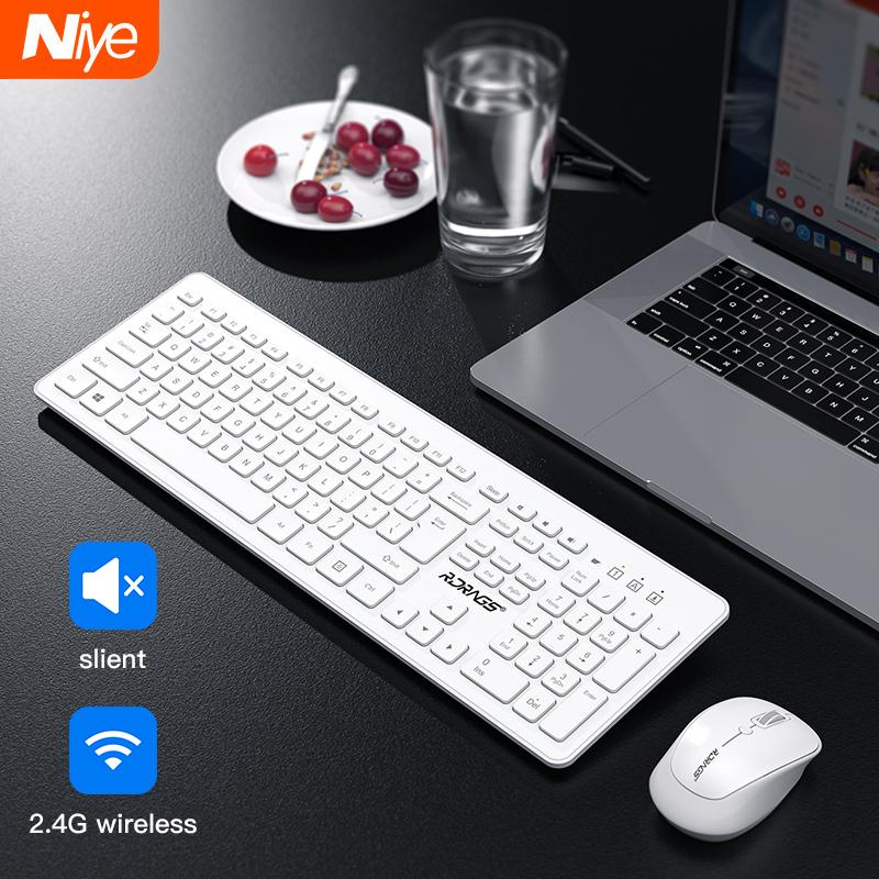 Bàn Phím Và Chuột Không Dây 2.4G Protable Bàn Phím Chuột Combo Bộ Dành Cho Máy Tính Bảng Và Laptop Mac Máy Tính Để Bàn Máy Tính Thông Minh Smart Tivi