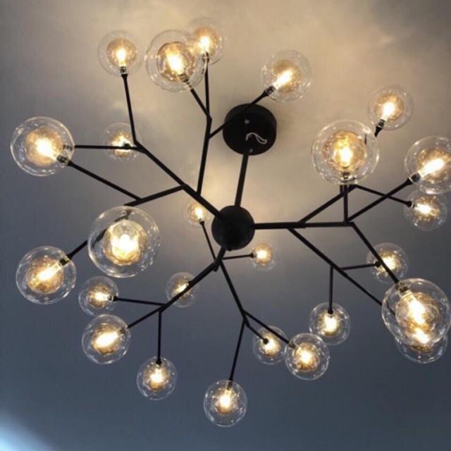 Đèn chùm thả trần trang trí 27 bóng phong cách hiện đại, đèn trần, đèn trang trí, đèn decor