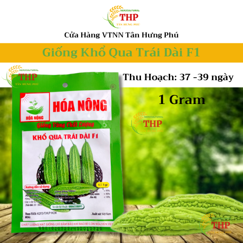 Hạt giống Khổ Qua trái Dài F1 gói 1gr