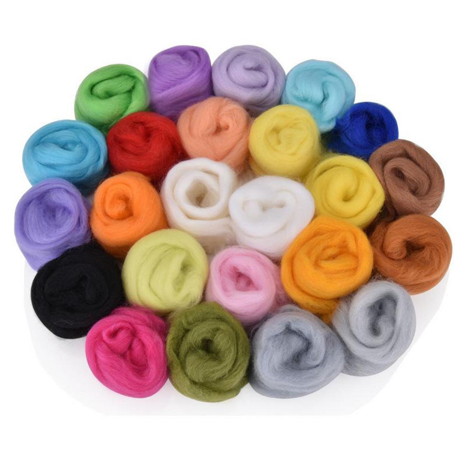 Needle Felting Kit, Wool Roving 36/50 Colors Set, Needle Felting Supplies for Starter, Wool Felt Tools Storage Box,Handwork, Crafts Making Kits