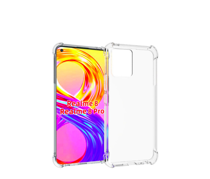 Ốp lưng dẻo trong chống sốc dành cho Realme 8, Realme 8 Pro - Hàng nhập khẩu