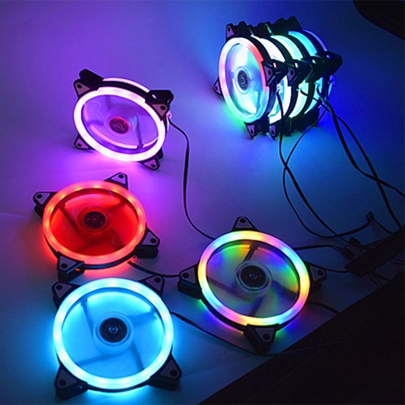 Quạt tản nhiệt tích hợp đèn LED cho CPU máy tính 120mm