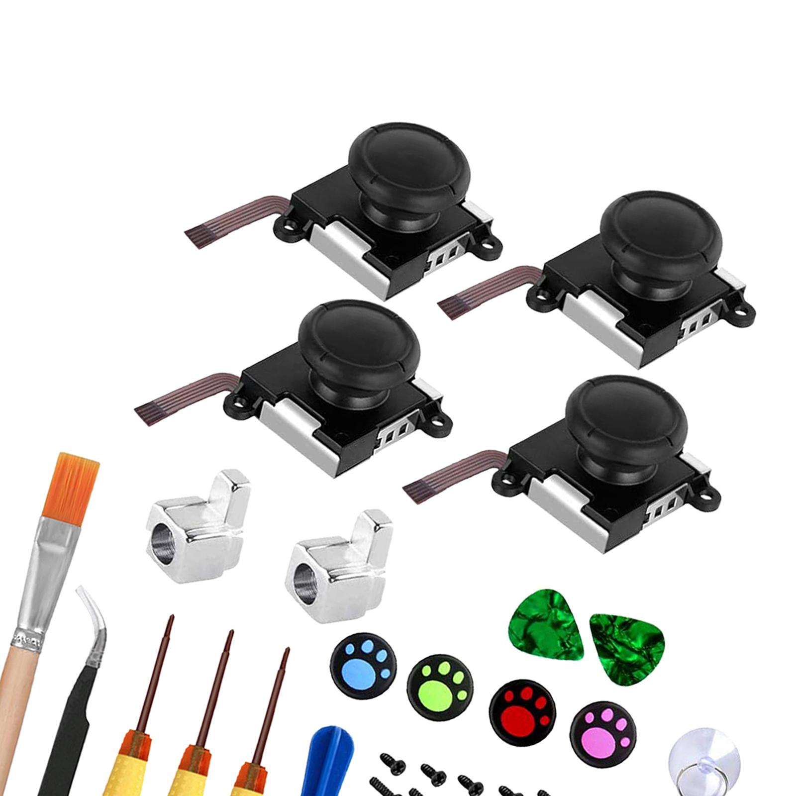 33 Pcs Joystick Replacement 3D Analog Joystick Thumb Sticks for  switch Lite Joy Con 3D Controller Repair Kit
