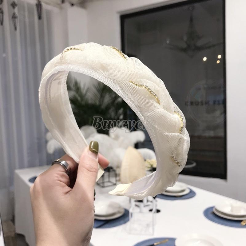 Băng đô ren lưới cho cô dâu