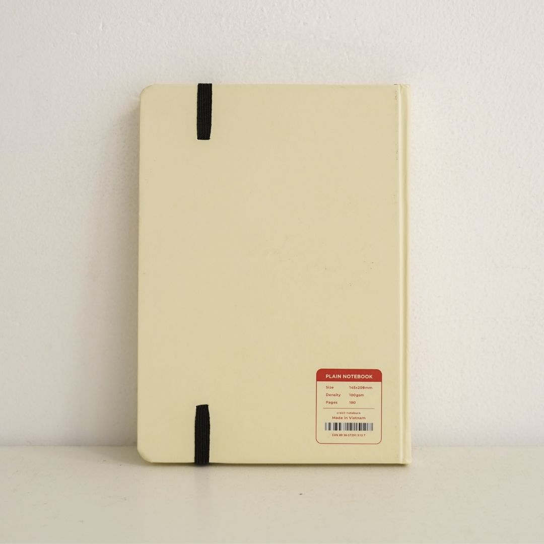 Sổ A5 bìa cứng Crabit ruột trơn, 100gsm, 180 trang - Moodbook Collection