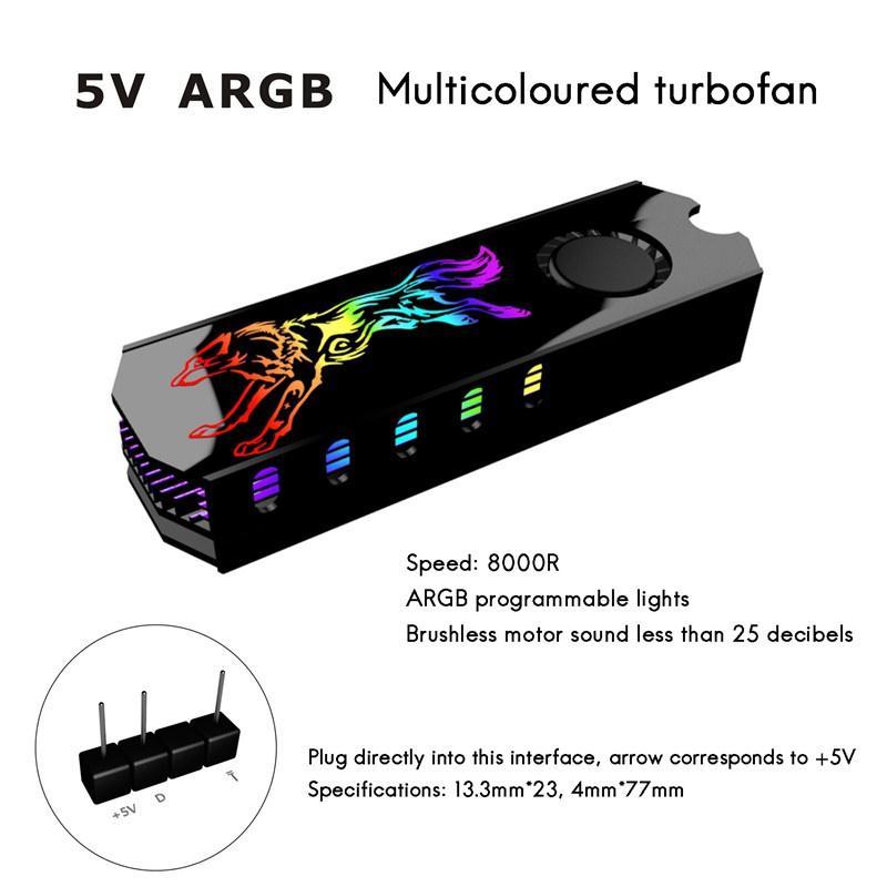 Bộ tản nhiệt M2 Ssd 5v Argb M.2 2280 chất lượng cao