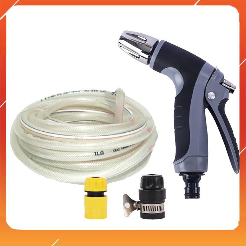Bộ dây và vòi xịt tăng áp rửa xe tưới cây 206817 20M