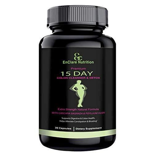 DETOX COLON CLEANSE FOR WEIGHT LOSS. Fast-Acting Extra Strength Natural 15 Day Cleanse Detox Pills with Natural Laxatives, Probiotic, Fiber, Constipation Relief, Reduces Bloating, Boost Energy