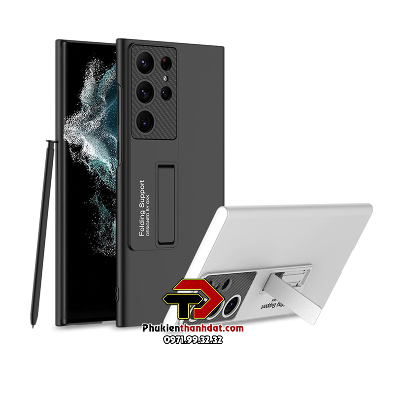Ốp lưng dành cho SamSung Galaxy S23 Ultra chính hãng LIKGUS có chân chống, chống bám vân tay - Hàng chính hãng