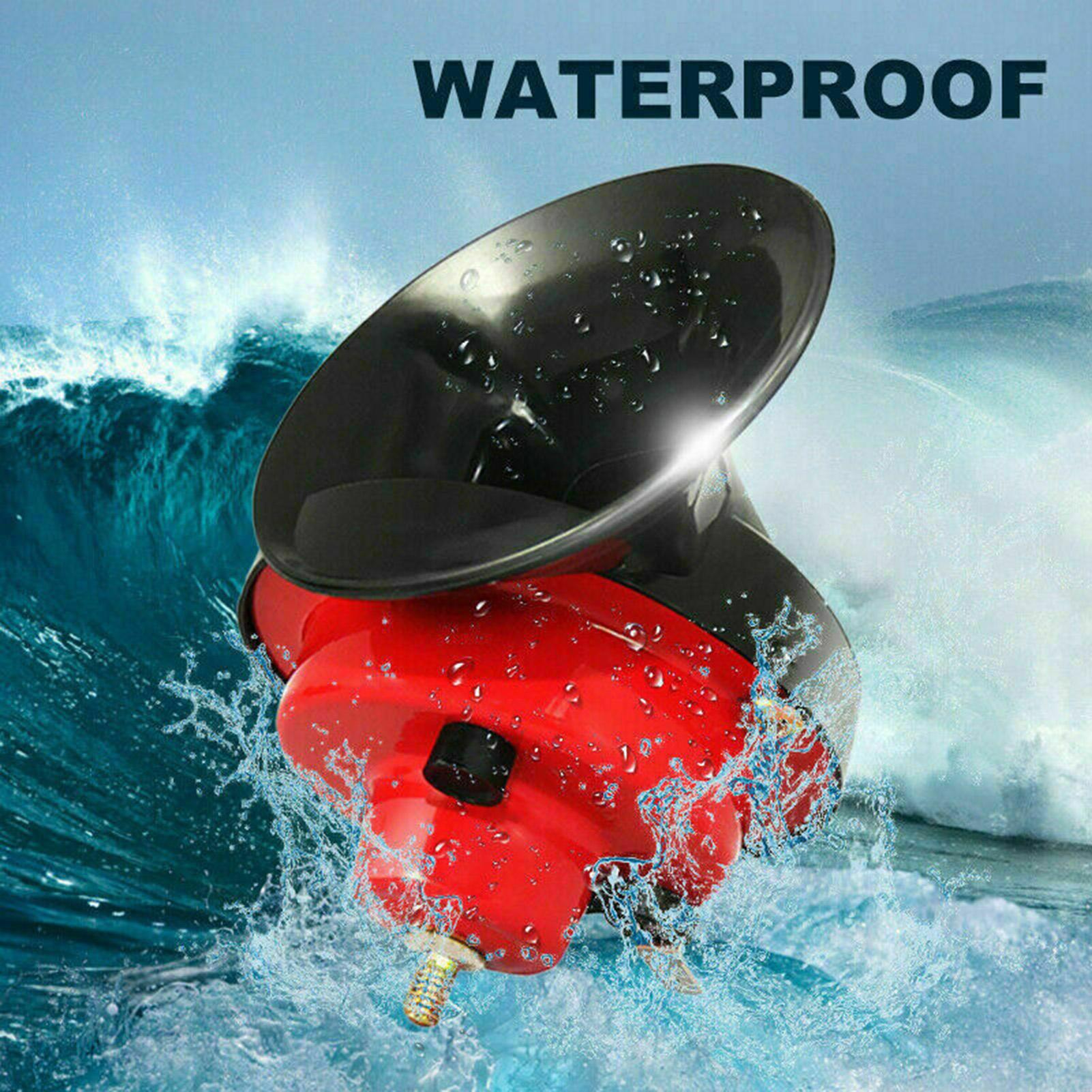 12-V 300dB Train Horn Waterproof for Motorcycle Truck Train Boat Car SUV Boat