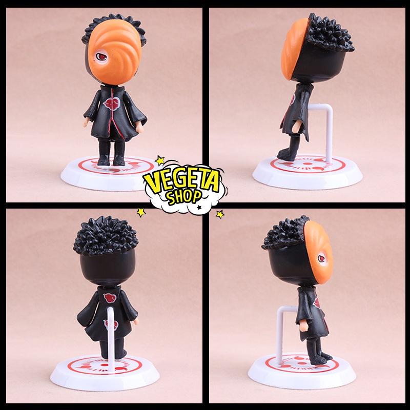 Mô hình Naruto - Set 6 nhân vật Uzumaki Naruto Gaara Killer Bee Uchiha Sasuke Itachi Obito - Cao 7cm