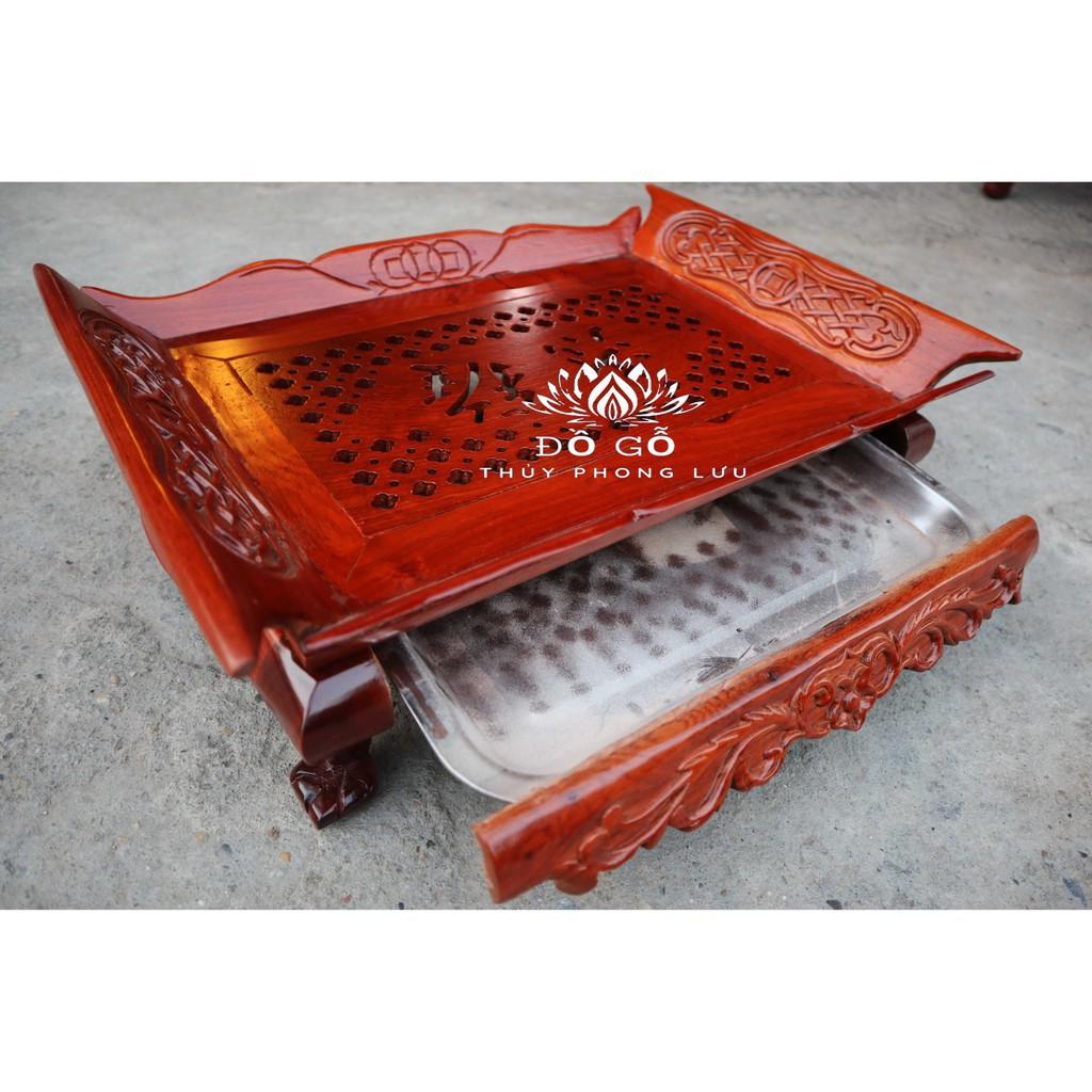 Khay trà thuyền-khổng minh-Bàn trà phòng khách gỗ hương