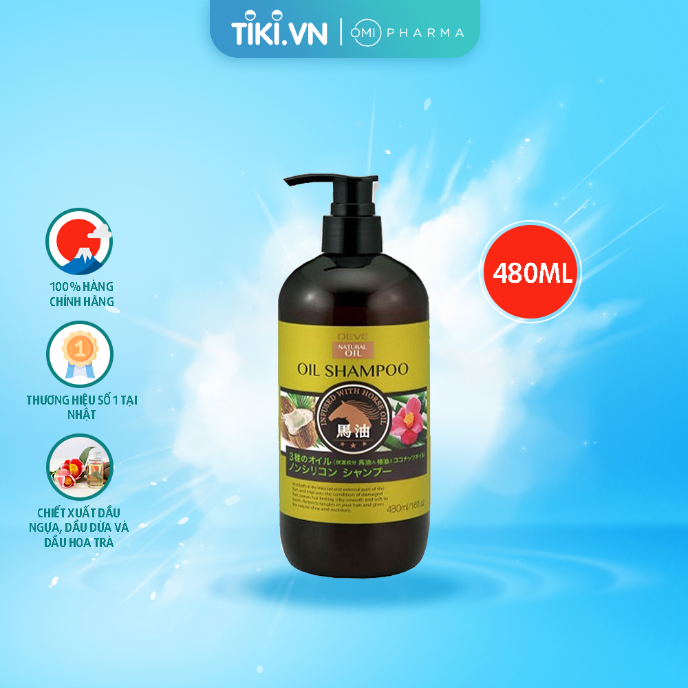 DẦU GỘI DEVE OIL SHAMPOO CHIẾT XUẤT DẦU NGỰA (CHAI 480ML)