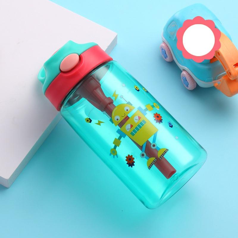 Trẻ Em Nước Sippy Cup Sáng Tạo Hoạt Hình Cho Bé Cốc Có Ống Hút Chống Rò Rỉ Nước Chai Ngoài Trời Di Động Trẻ Em Thoáng Mát Cup