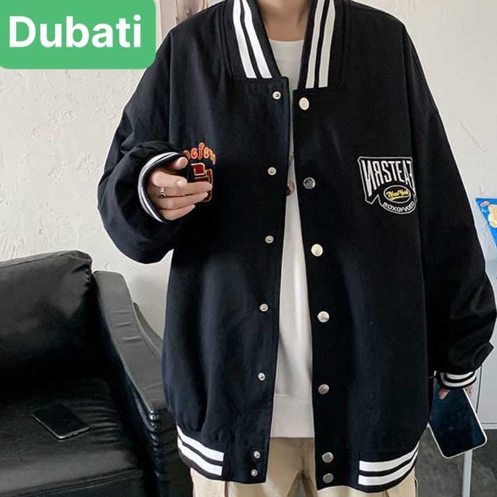 ÁO KHOÁC BOMBER NAM NỮ VẢI MERO LOGO THÊU PHONG CÁCH HÀN QUỐC- DUBATI FASHION