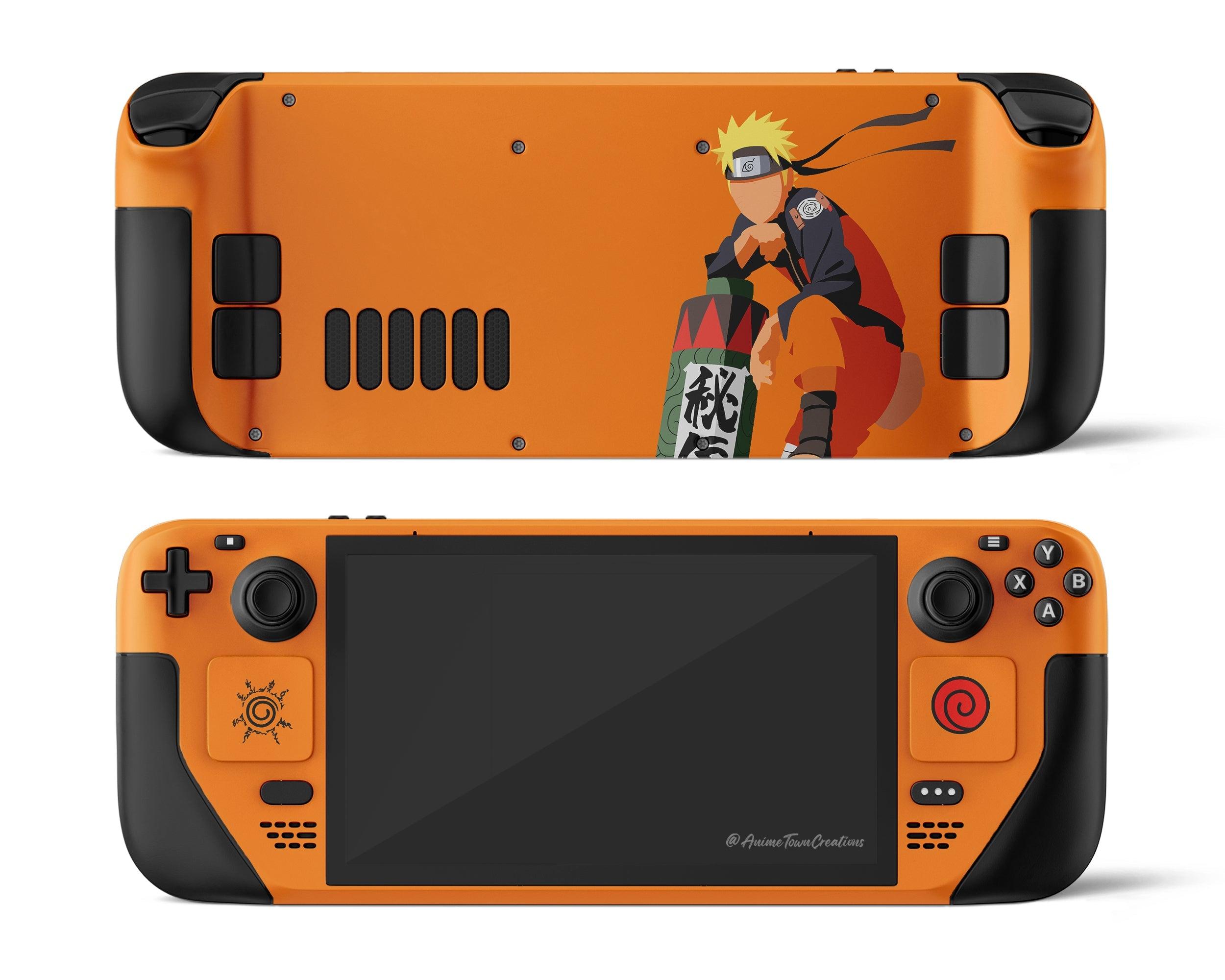 Skin dán Steam Deck mẫu Naruto Minimalist Orange (Đã cắt sẵn chi tiết, dễ dán)