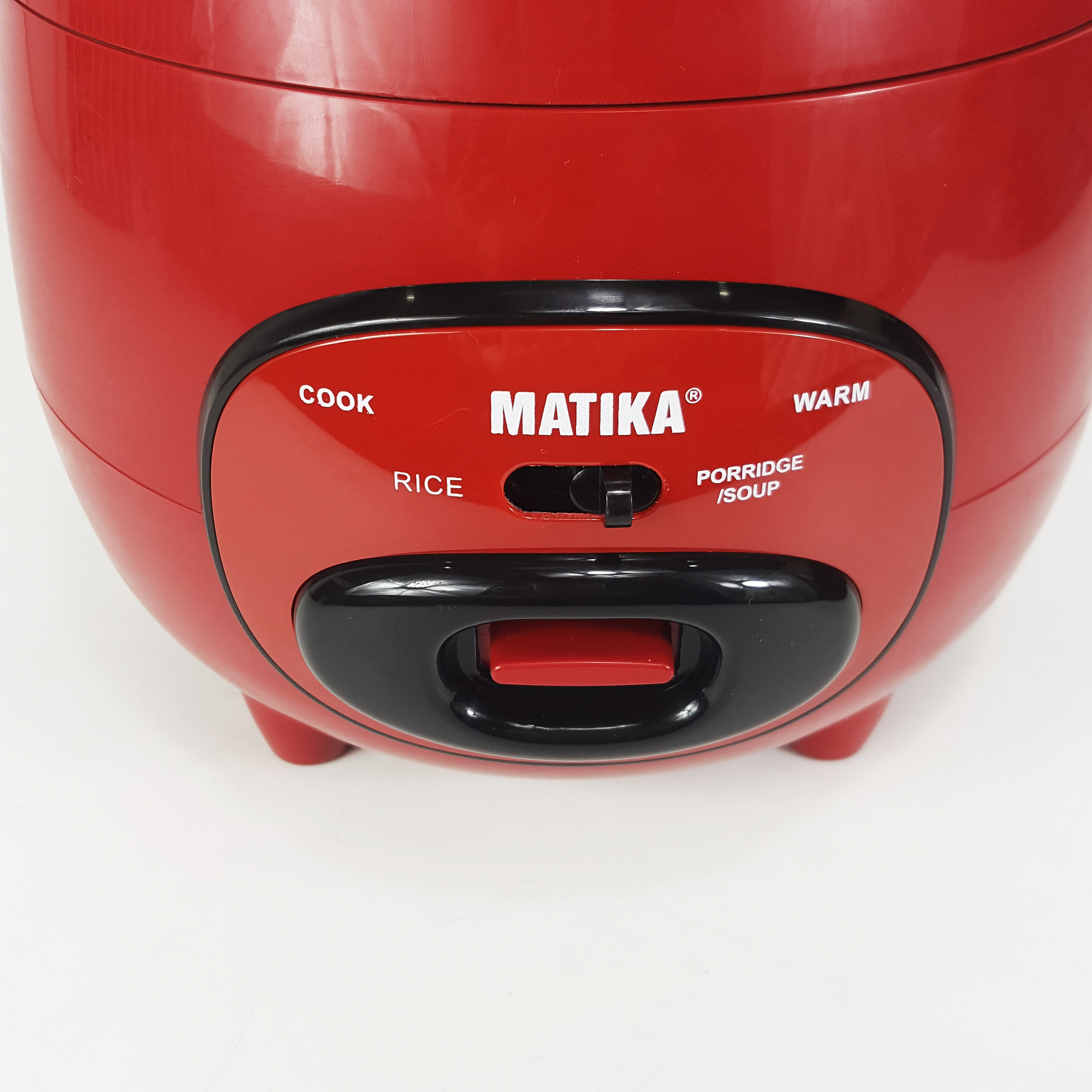 Nồi cơm điện Matika MTK-RC0812 (0.8L) sắc đỏ nổi bật, nấu cơm cực đỉnh (Hàng chính hãng)