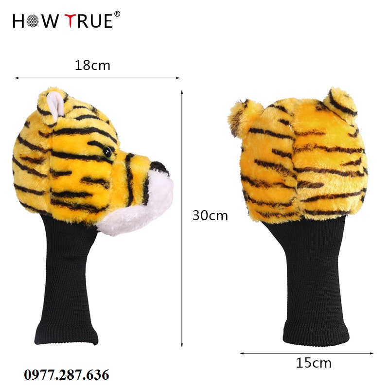 Cover driver gậy golf hình con vật  CT019