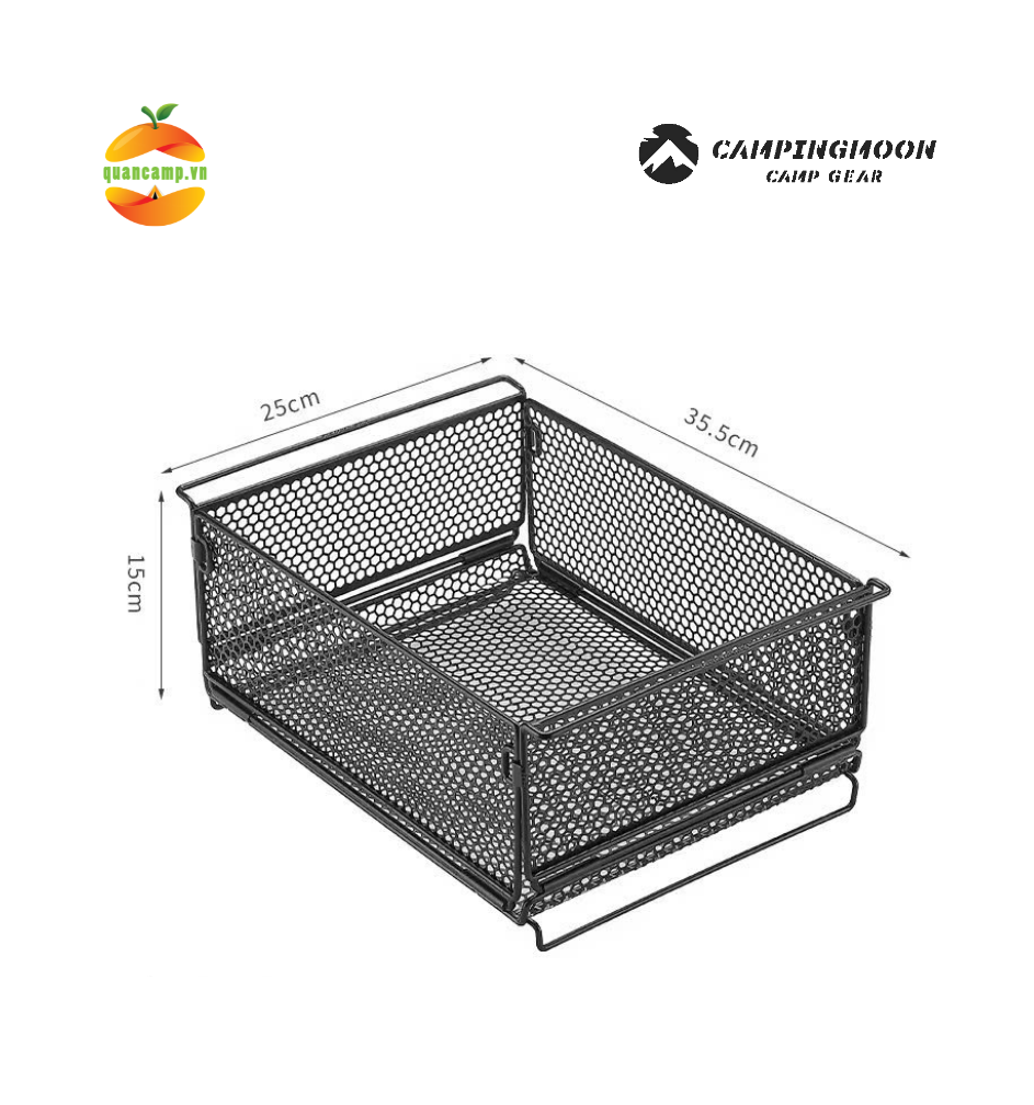 Giỏ lưới đa năng xếp gọn kết hợp với bàn IGT Campingmoon CK-24BF CK24BF