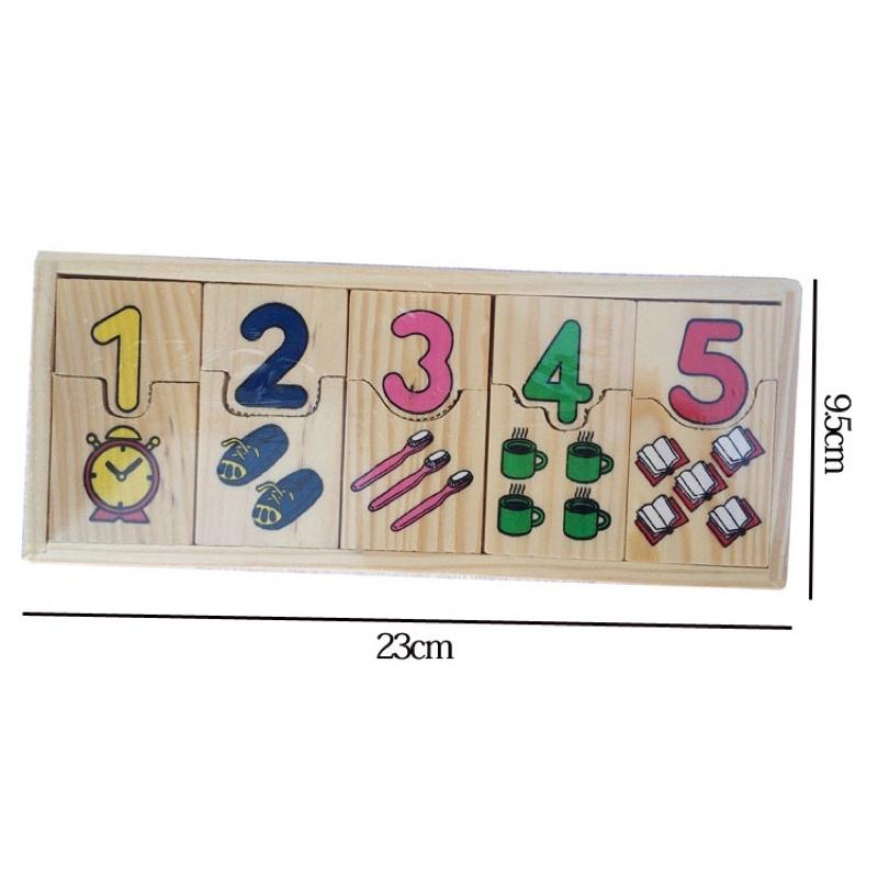 Bộ SỐ GHÉP HÌNH MONTESSORI