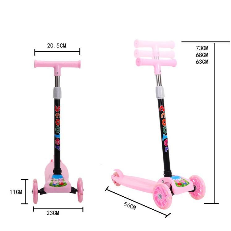 Xe trượt Scooter 3 bánh có bánh xe phát sáng cho bé