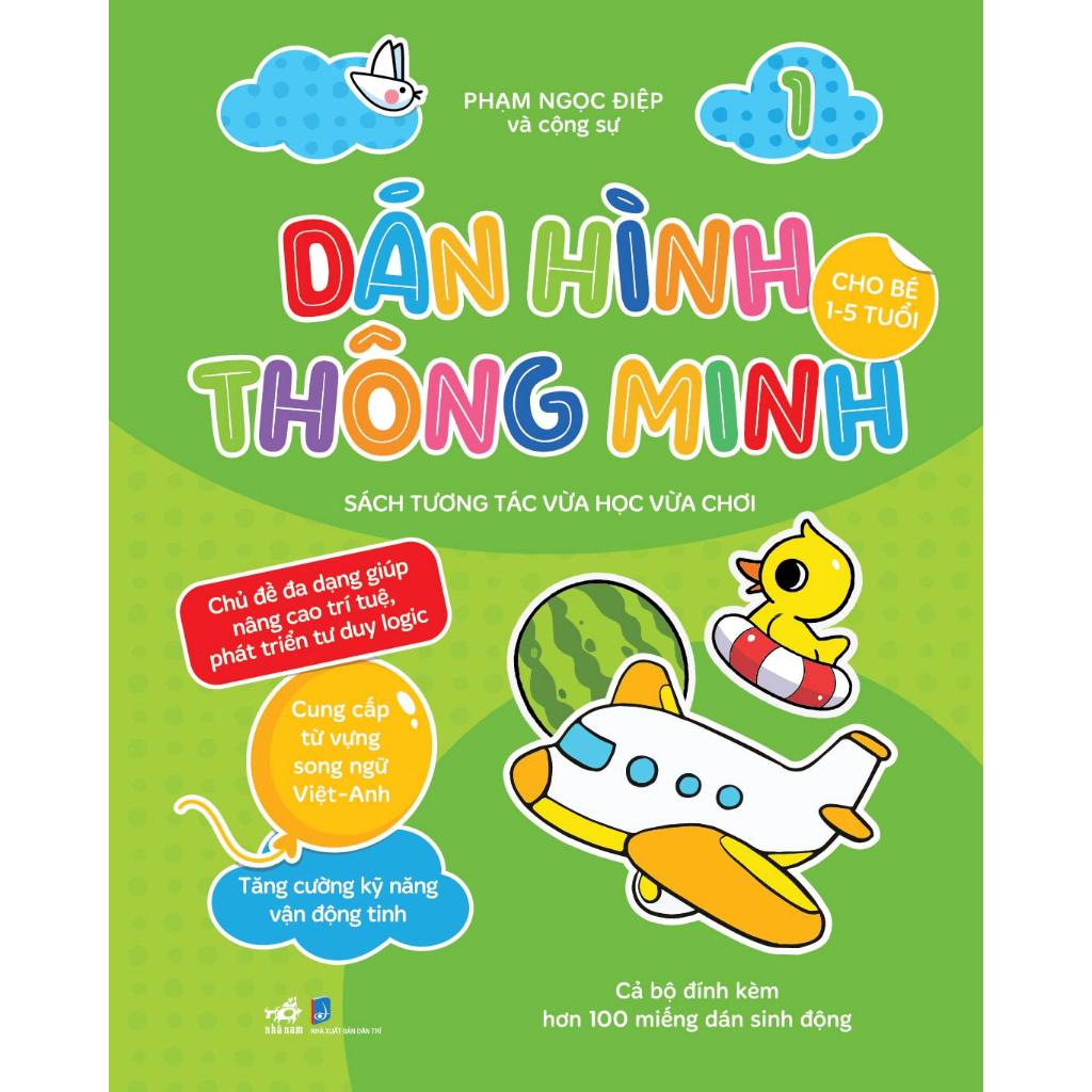 Bộ Dán hình thông minh cho bé 1-5 tuổi (04 cuốn lẻ) - Bản Quyền