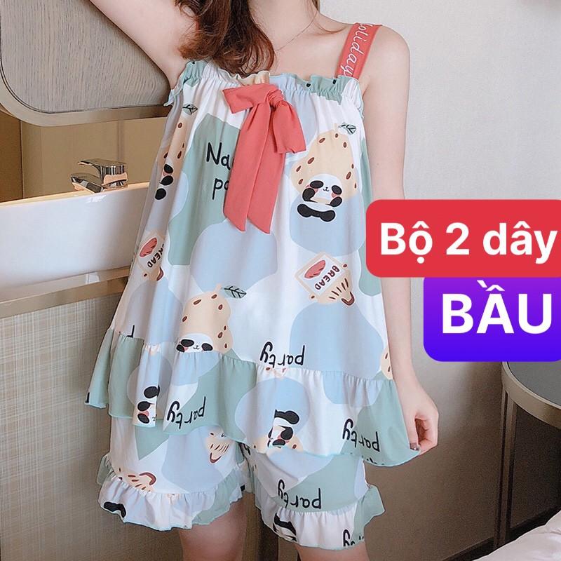 Bộ bầu 2 dây Quảng Châu mặc mùa hè siêu xinh -