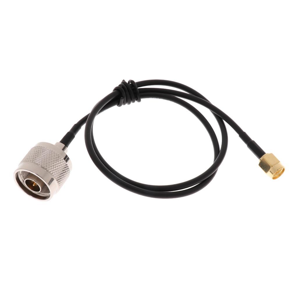 N Female to SMA Male Adapter Pigtail RG58 Coaxial Cable 40cm/15.75'' Lead