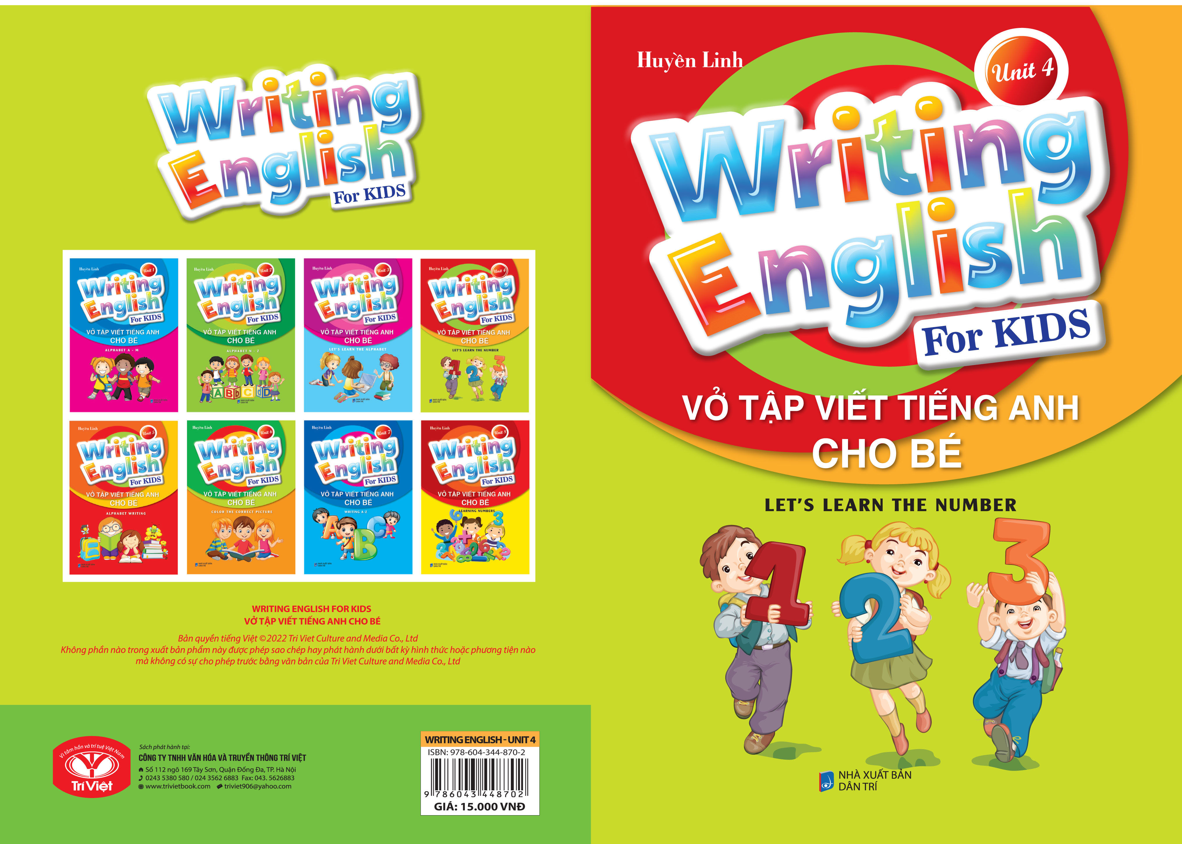 Hình ảnh Vở Tập Viết Tiếng Anh Cho Bé - Writing English for Kids