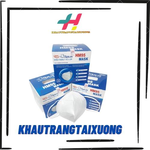 Khẩu trang N95 Hoàng Minh kháng khuẩn 95% siêu mềm 5 lớp dày dặn