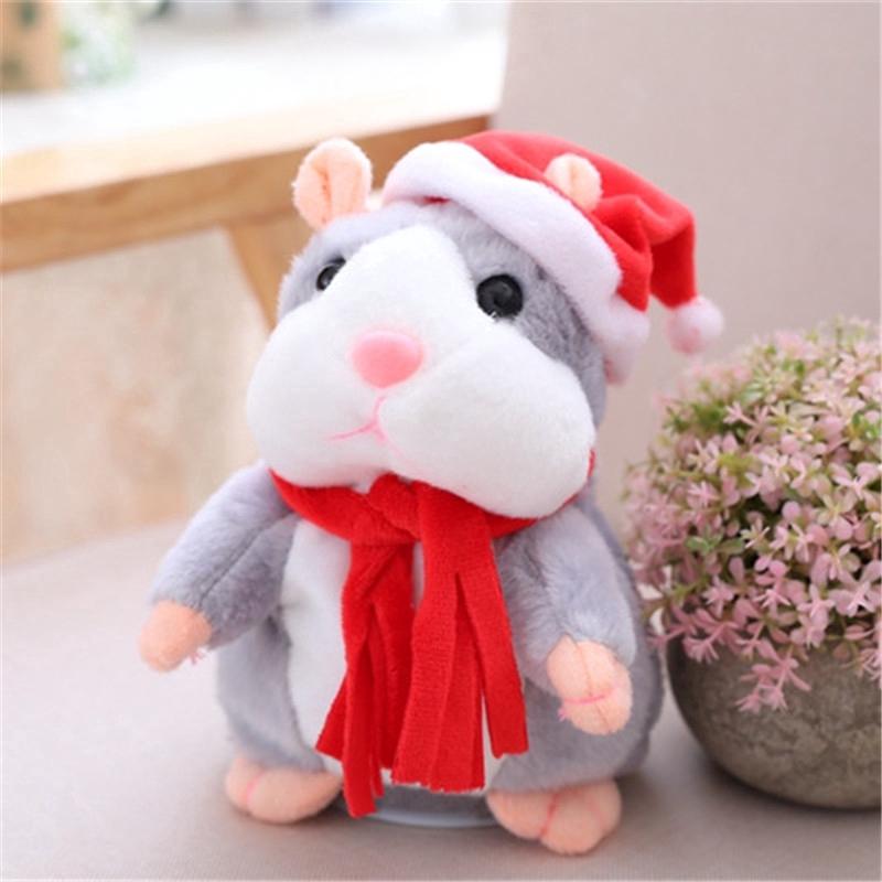 Đồ chơi chuột Hamster nhồi bông phát âm thanh đáng yêu cho bé