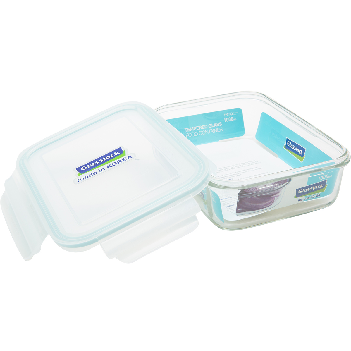 Bộ 2 Hộp Thủy Tinh Glasslock Lunch100 1000ml Và Túi Giữ Nhiệt