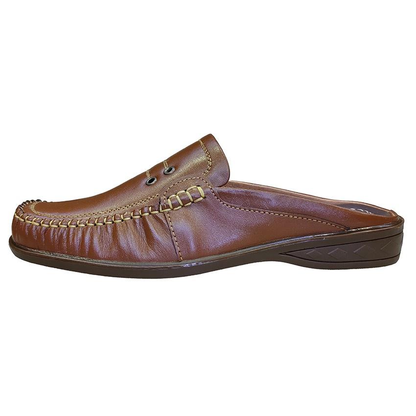 Dép Bít Mũi Nam Da Bò Thật TiTi ĐÔ Cao Cấp GSB2062d