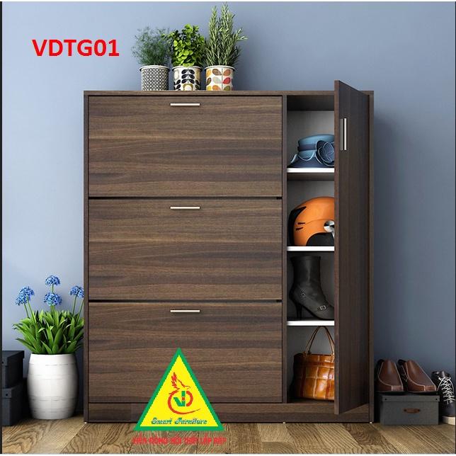 Tủ Giày Hiện Đại Nhiều Ngăn Để Giày, Tiết Kiệm Diện Tích VDTG01 - Nội thất lắp ráp Viendong Adv
