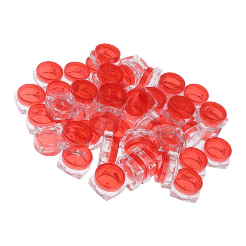 50x Sản Phẩm Trang điểm Tròn Rỗng Pot Pot Kem Du Lịch Hộp đựng Mỹ Phẩm 5g