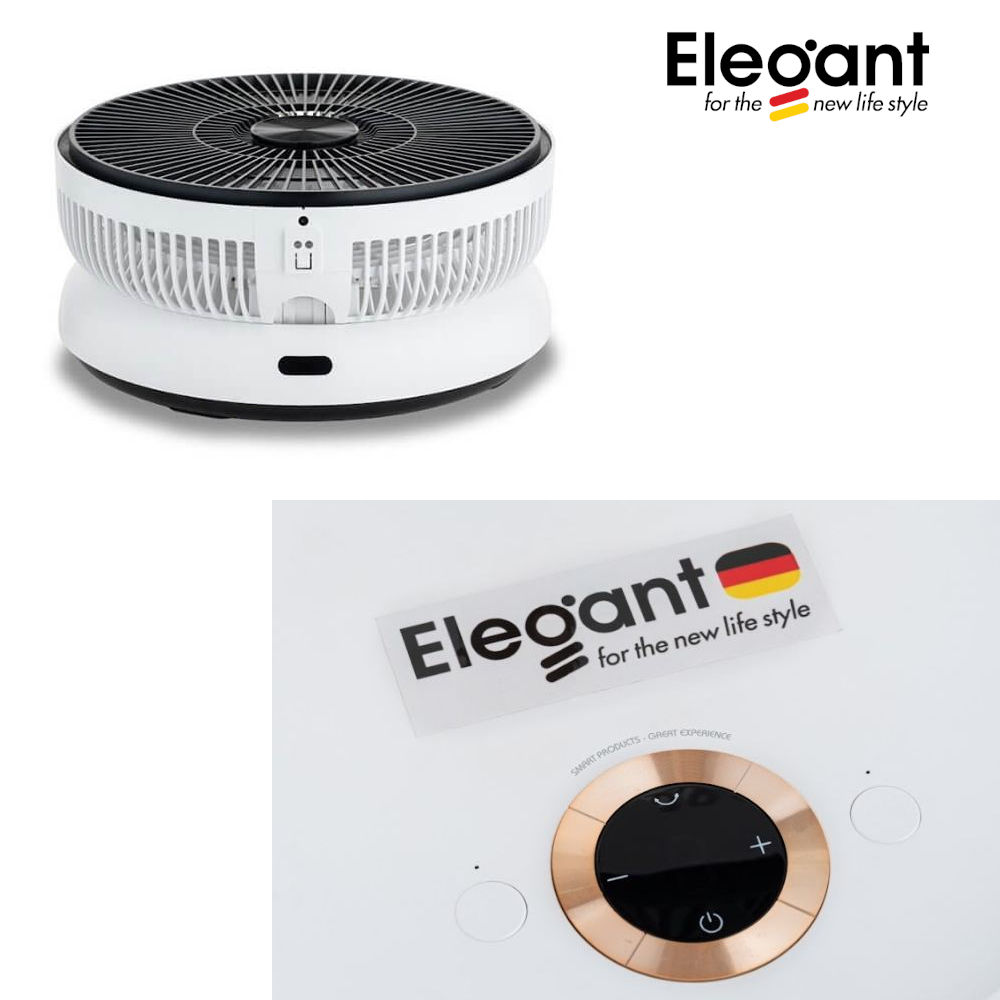 Quạt Tích Điện Gấp Gọn Thông Minh Elê Gan T hàng Đức KW-MF01B Kèm Khiển Từ Xa và 3 pin lithium x 2200mAh