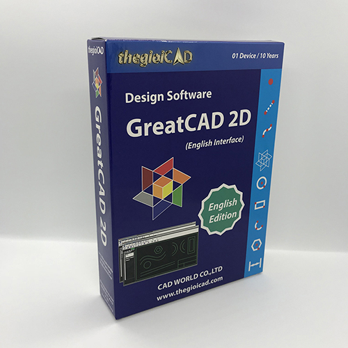 Phần mềm thiết kế GreatCAD phiên bản tiêu chuẩn – Giao diện tiếng Anh - Hàng chính hãng