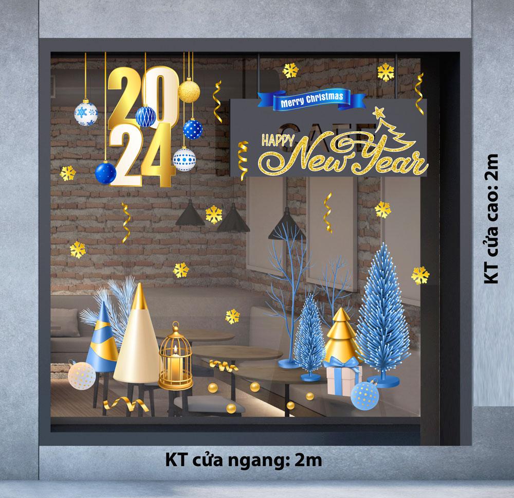 Decal trang trí NOEL 2024 combo số 8