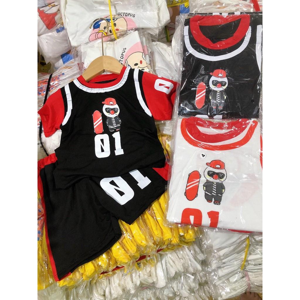 Bộ đồ cho bé trai chú hề 01 cho bé từ 7-18kg