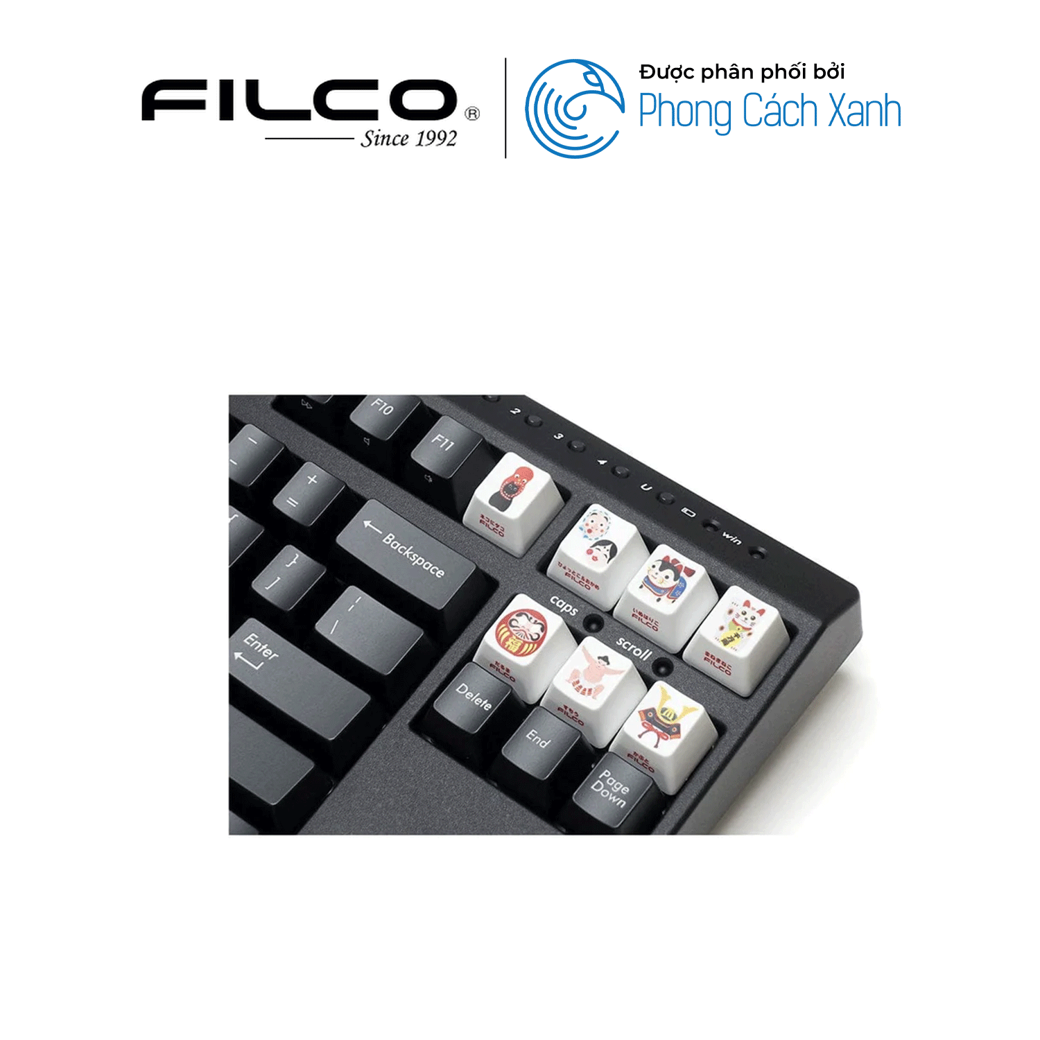 Bộ keycap Filco Lưu Niệm (9 keycap) - Hàng Chính Hãng
