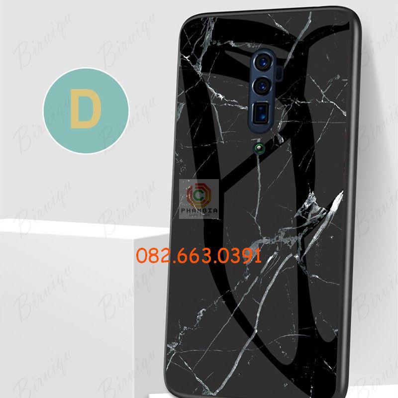 Ốp lưng tráng gương vân đá cẩm thạch sang trọng dành cho Oppo Reno 2