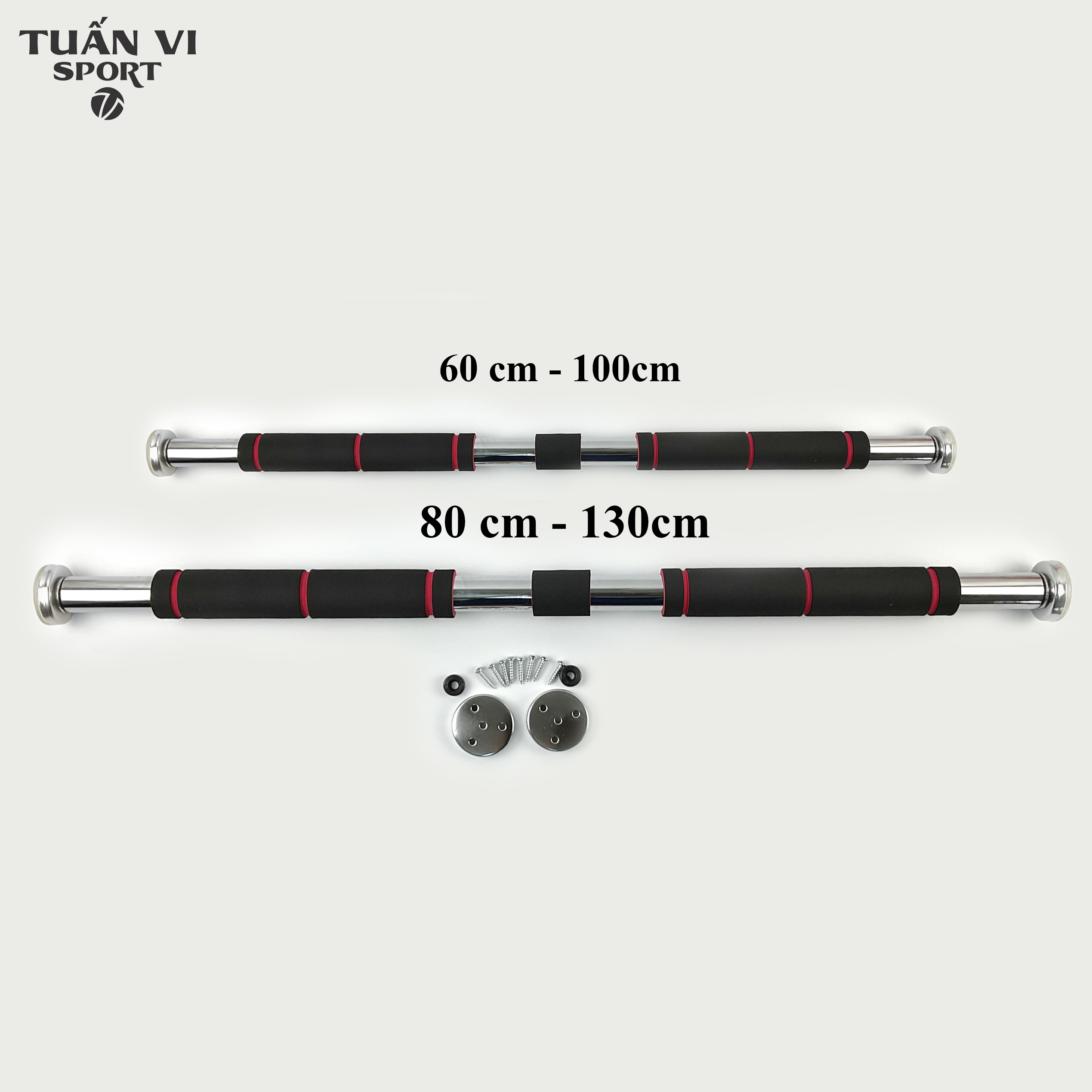 Thanh tập xà đơn treo tường gắn cửa nhiều cỡ từ 60-150cm kích thước có thể tùy chỉnh phù hợp tập gym tại nhà tăng cơ bắp